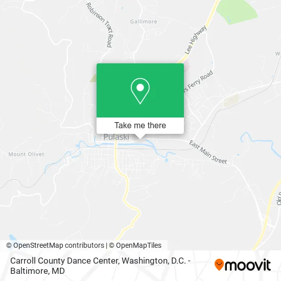 Mapa de Carroll County Dance Center