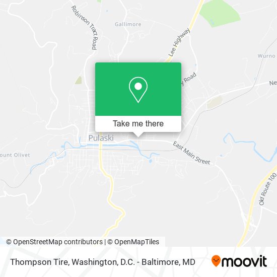 Thompson Tire map
