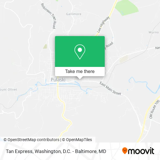 Tan Express map