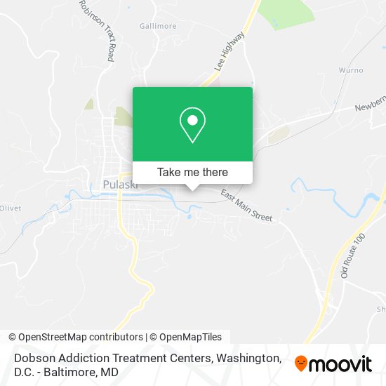 Mapa de Dobson Addiction Treatment Centers