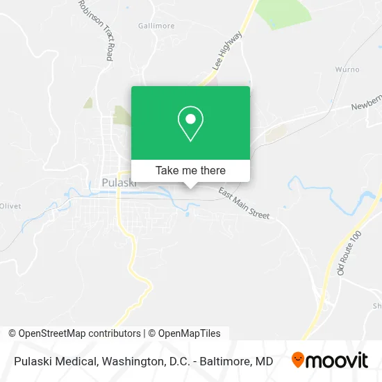 Pulaski Medical map