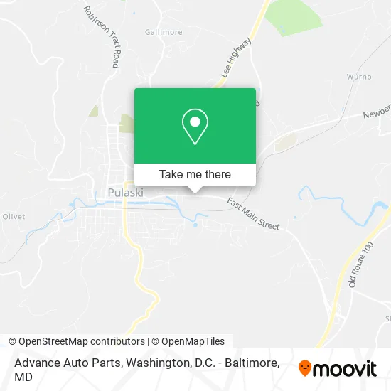 Advance Auto Parts map