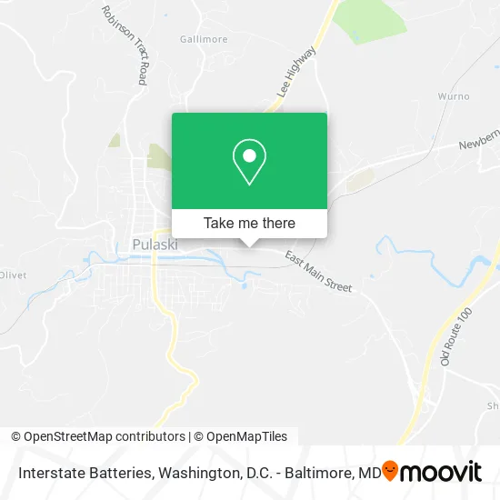 Interstate Batteries map