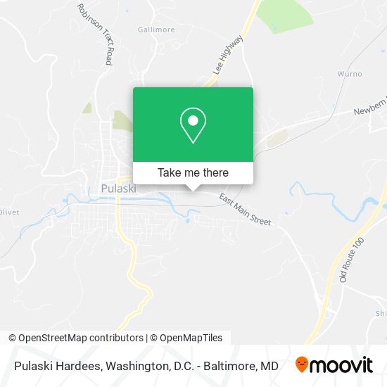 Mapa de Pulaski Hardees