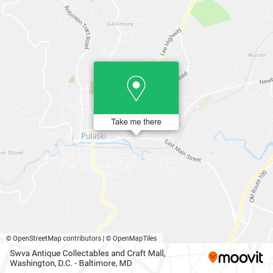 Mapa de Swva Antique Collectables and Craft Mall
