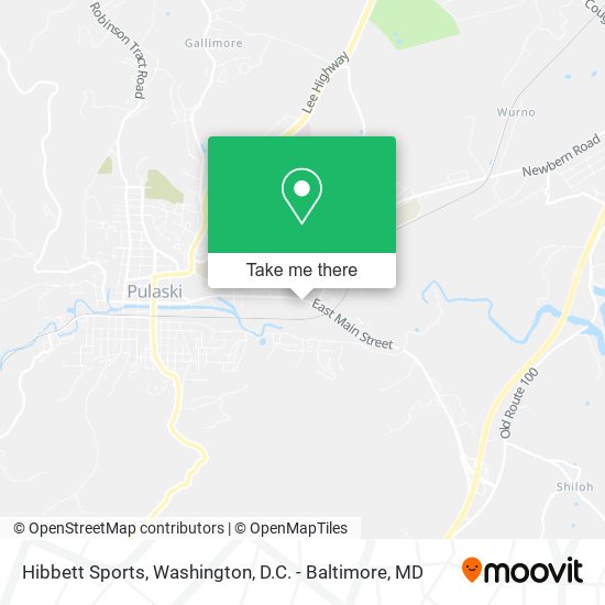 Hibbett Sports map