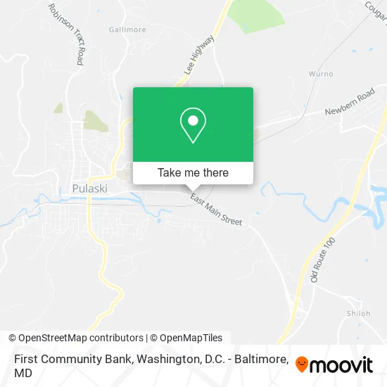First Community Bank map