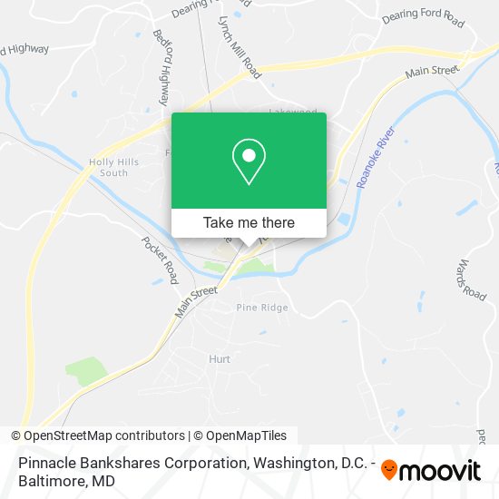 Pinnacle Bankshares Corporation map