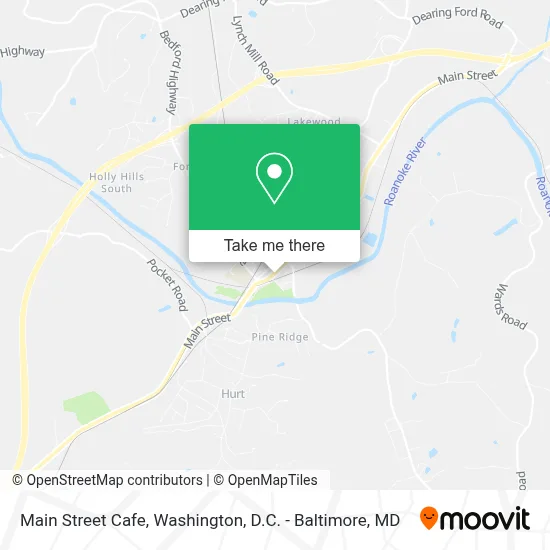 Main Street Cafe map