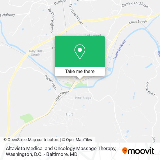 Altavista Medical and Oncology Massage Therapy map