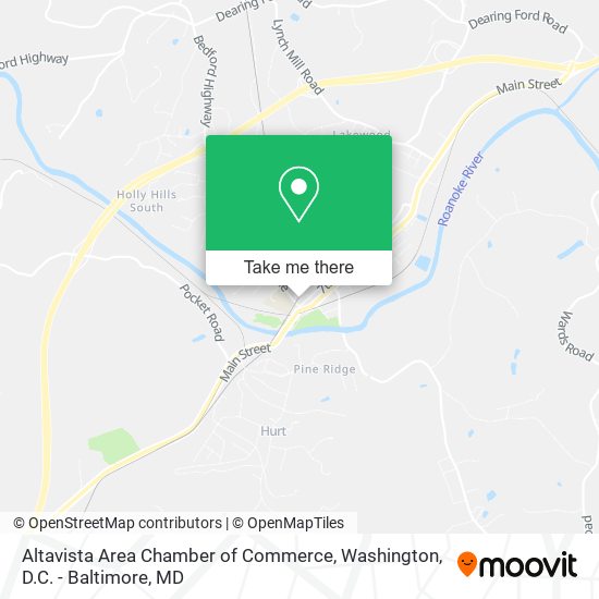 Altavista Area Chamber of Commerce map