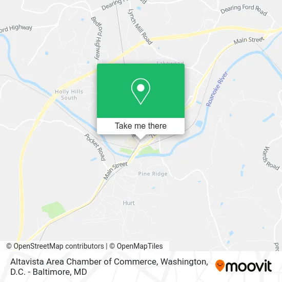 Altavista Area Chamber of Commerce map