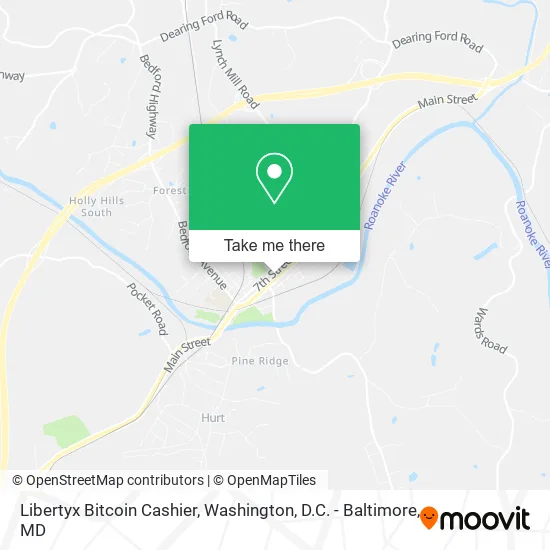 Libertyx Bitcoin Cashier map