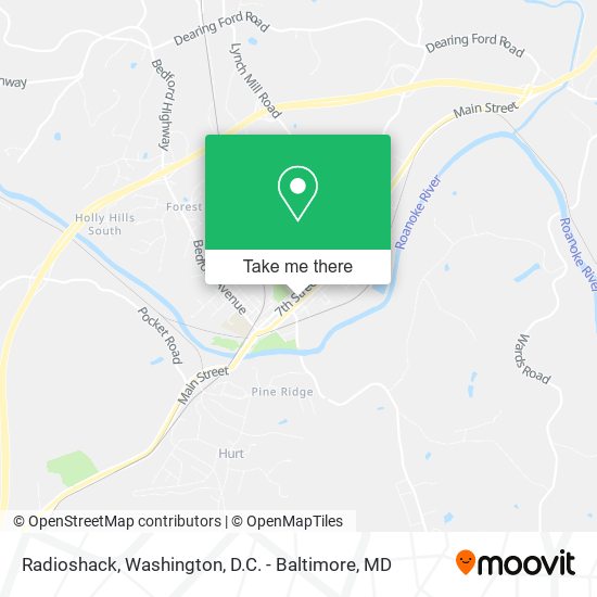 Radioshack map