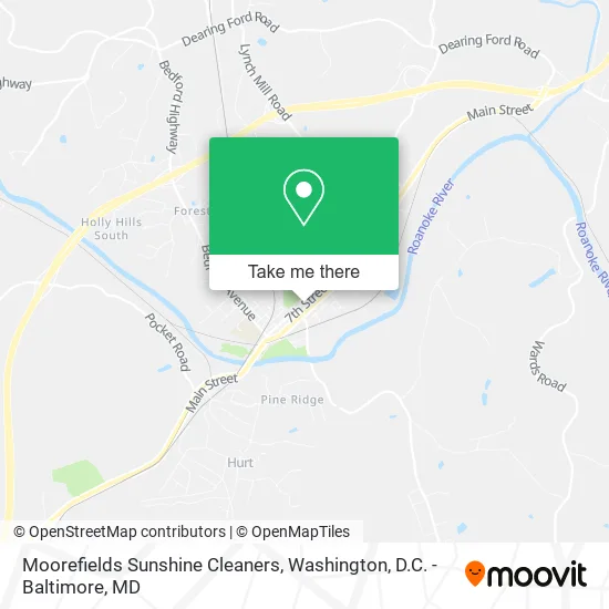 Moorefields Sunshine Cleaners map