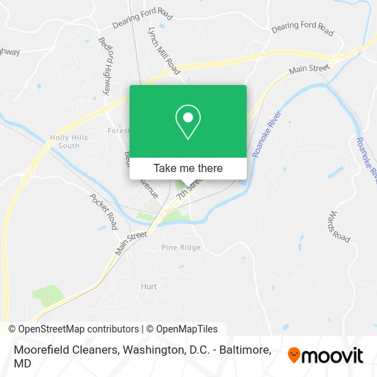 Moorefield Cleaners map