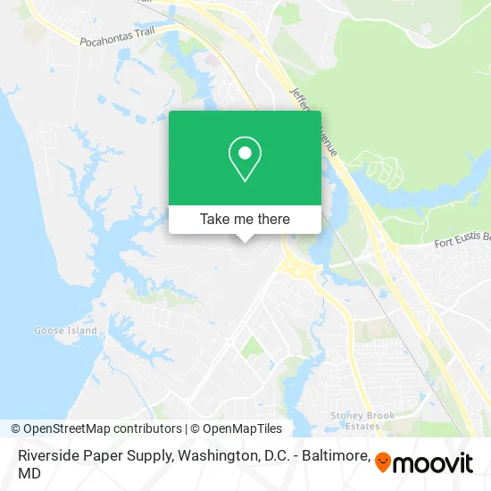Riverside Paper Supply map