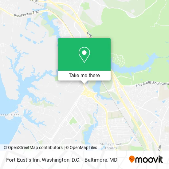 Fort Eustis Inn map