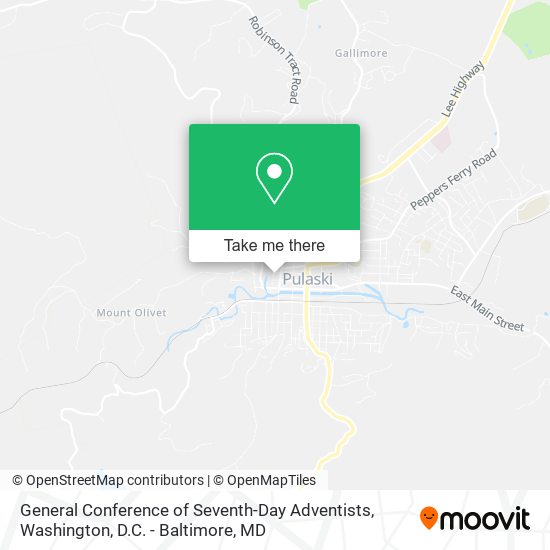 Mapa de General Conference of Seventh-Day Adventists