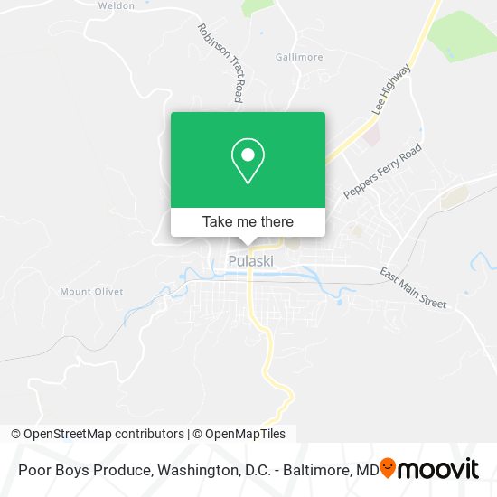 Poor Boys Produce map