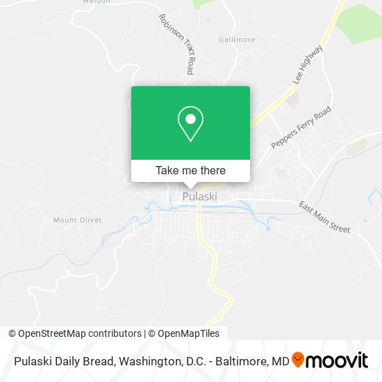 Pulaski Daily Bread map