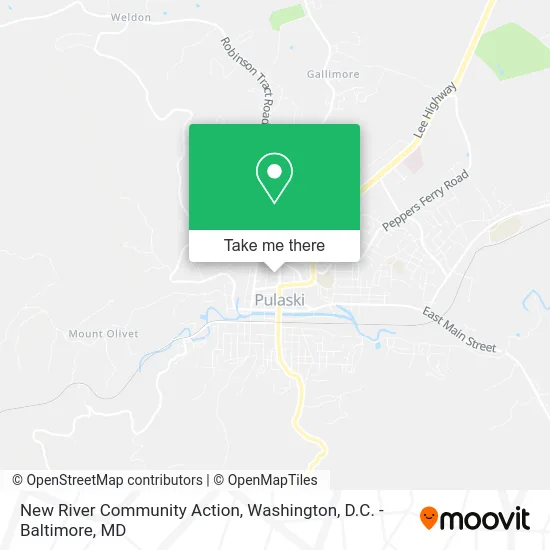 New River Community Action map