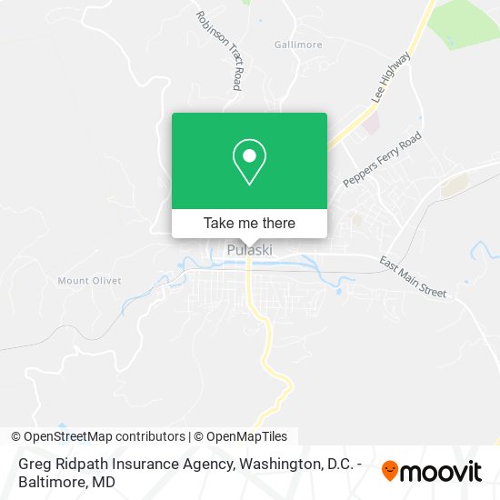 Greg Ridpath Insurance Agency map