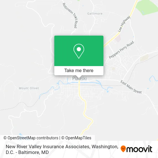 New River Valley Insurance Associates map