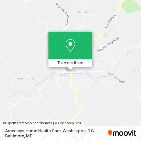 Amedisys Home Health Care map