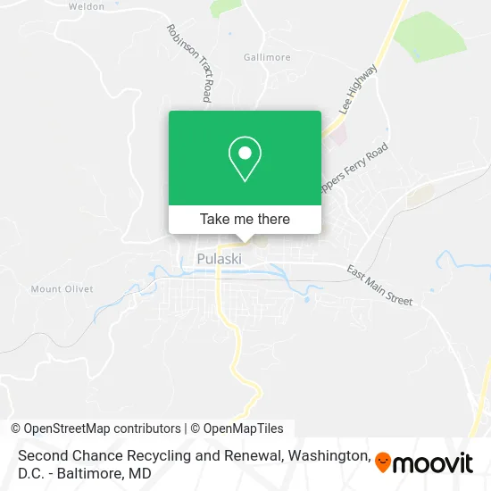 Second Chance Recycling and Renewal map