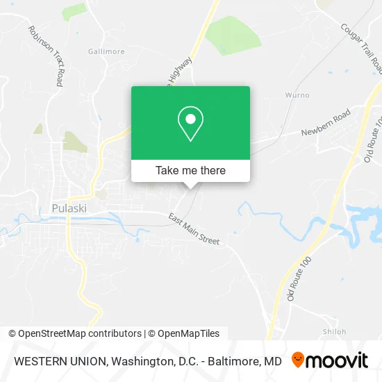 WESTERN UNION map