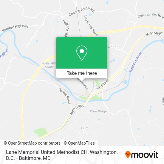 Lane Memorial United Methodist CH map
