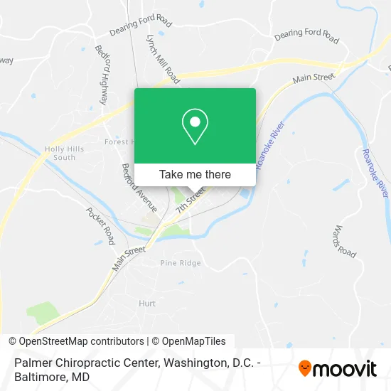 Palmer Chiropractic Center map