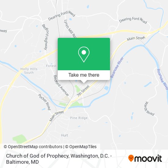 Mapa de Church of God of Prophecy