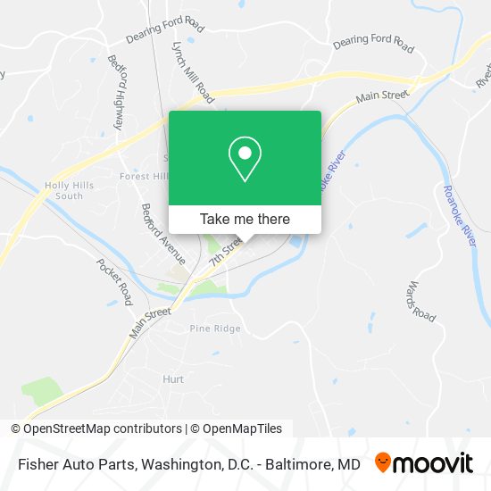 Fisher Auto Parts map