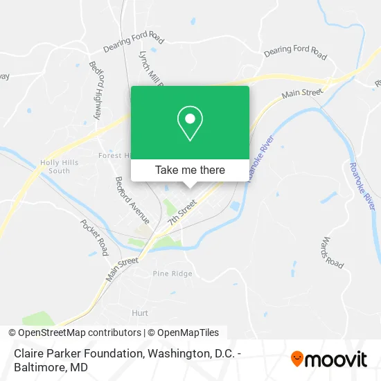 Claire Parker Foundation map