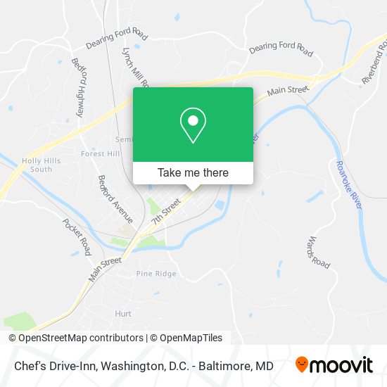 Chef's Drive-Inn map