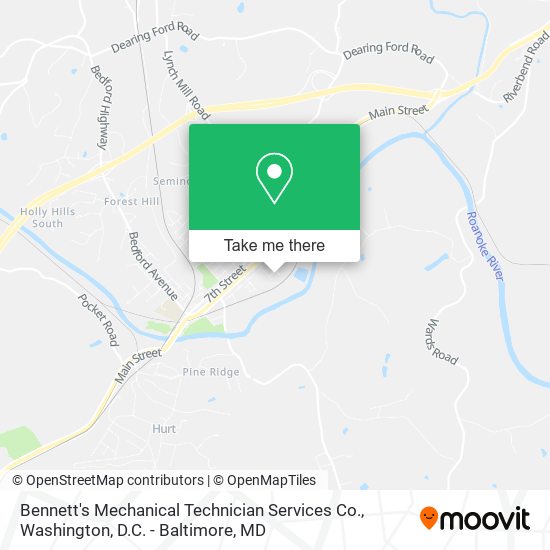 Mapa de Bennett's Mechanical Technician Services Co.