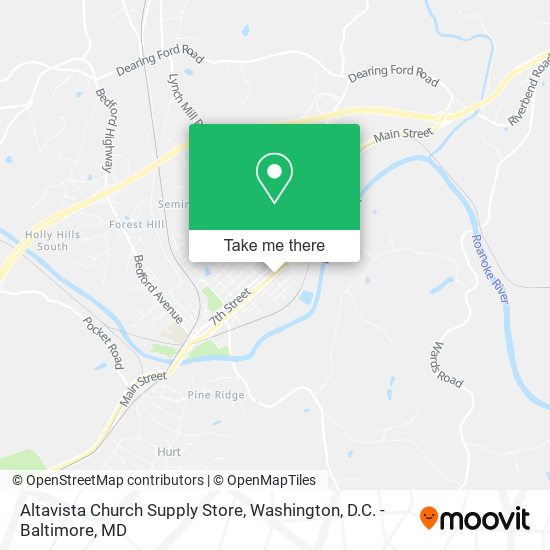 Altavista Church Supply Store map