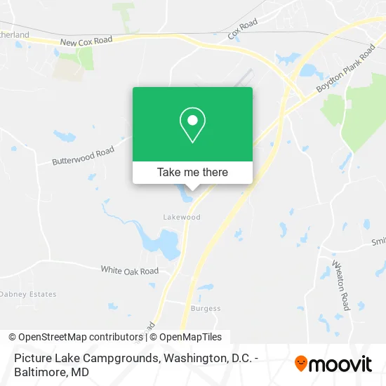 Picture Lake Campgrounds map