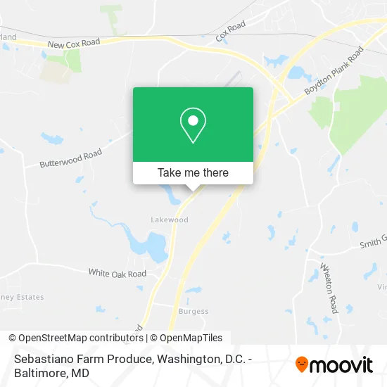 Sebastiano Farm Produce map
