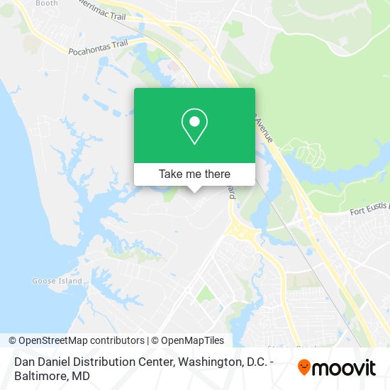 Dan Daniel Distribution Center map