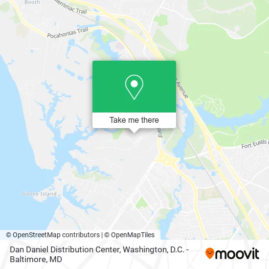 Dan Daniel Distribution Center map