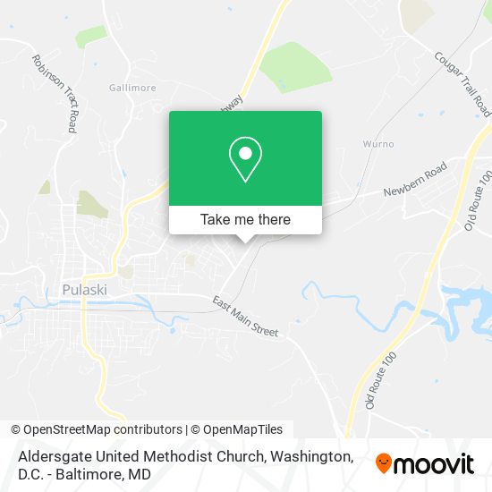 Aldersgate United Methodist Church map