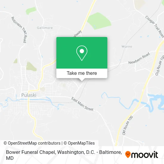Bower Funeral Chapel map