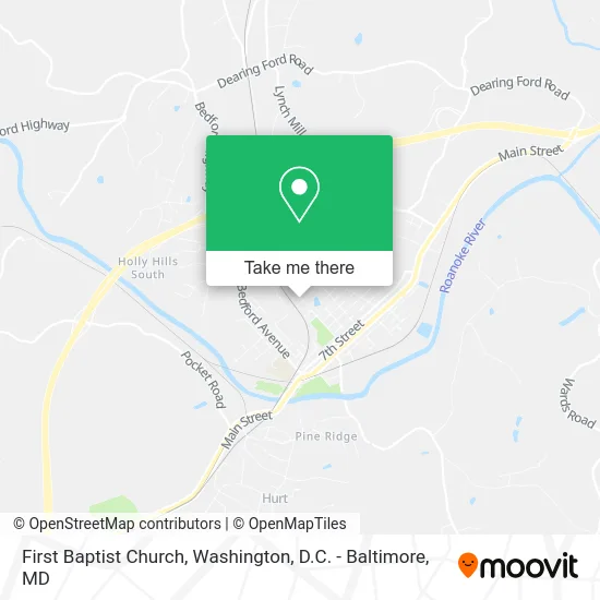 First Baptist Church map