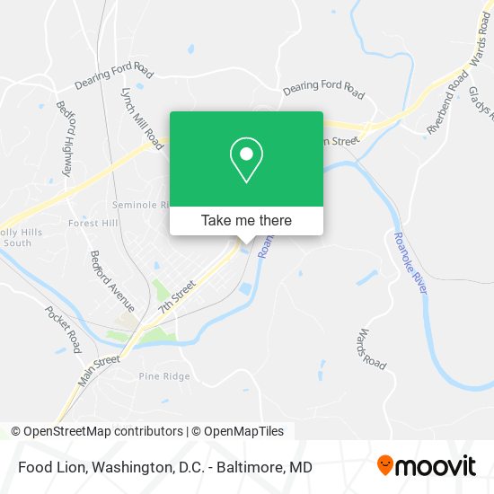Food Lion map