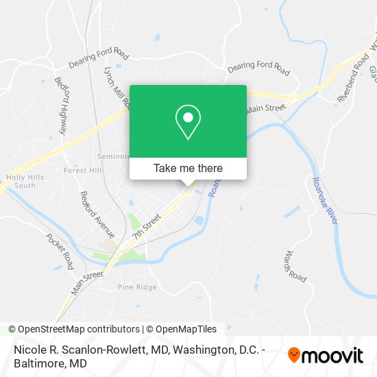 Mapa de Nicole R. Scanlon-Rowlett, MD
