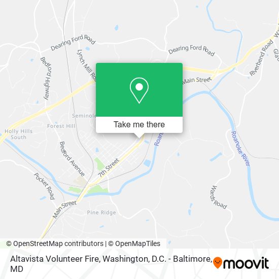 Altavista Volunteer Fire map