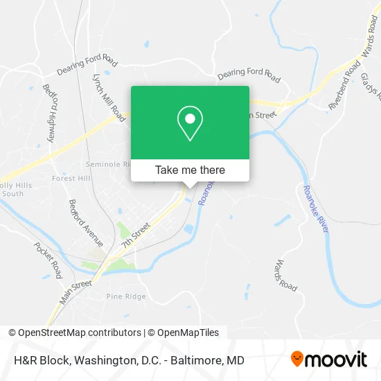 H&R Block map